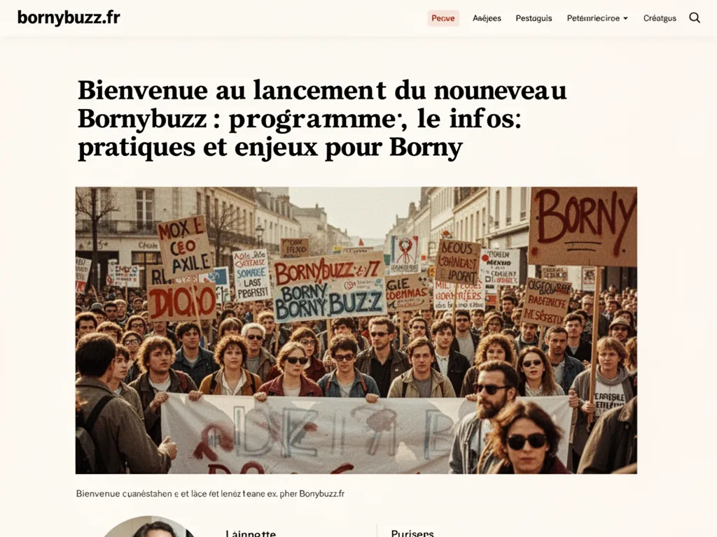 Bienvenue au lancement du nouveau Bornybuzz : programme, infos pratiques et enjeux pour Borny