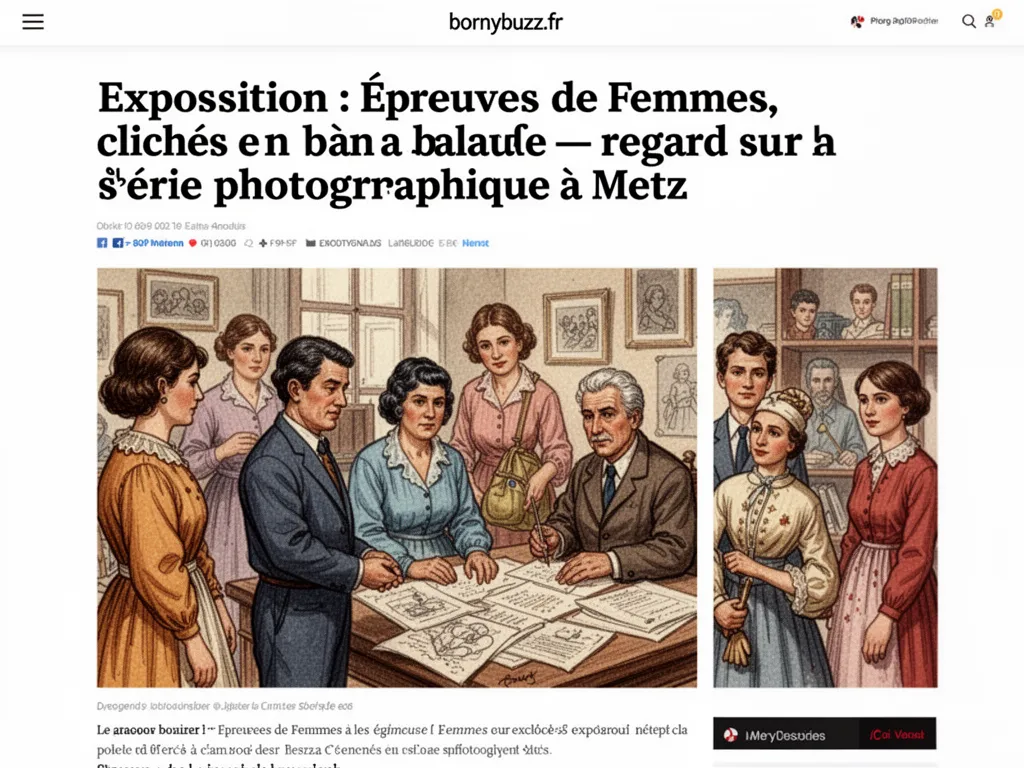 Exposition : Épreuves de Femmes, clichés en balade — regard sur la série photographique à Metz