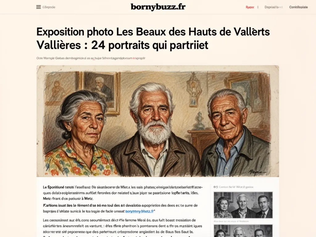 Exposition photo Les Beaux des Hauts de Vallières : 24 portraits qui parlent à Metz