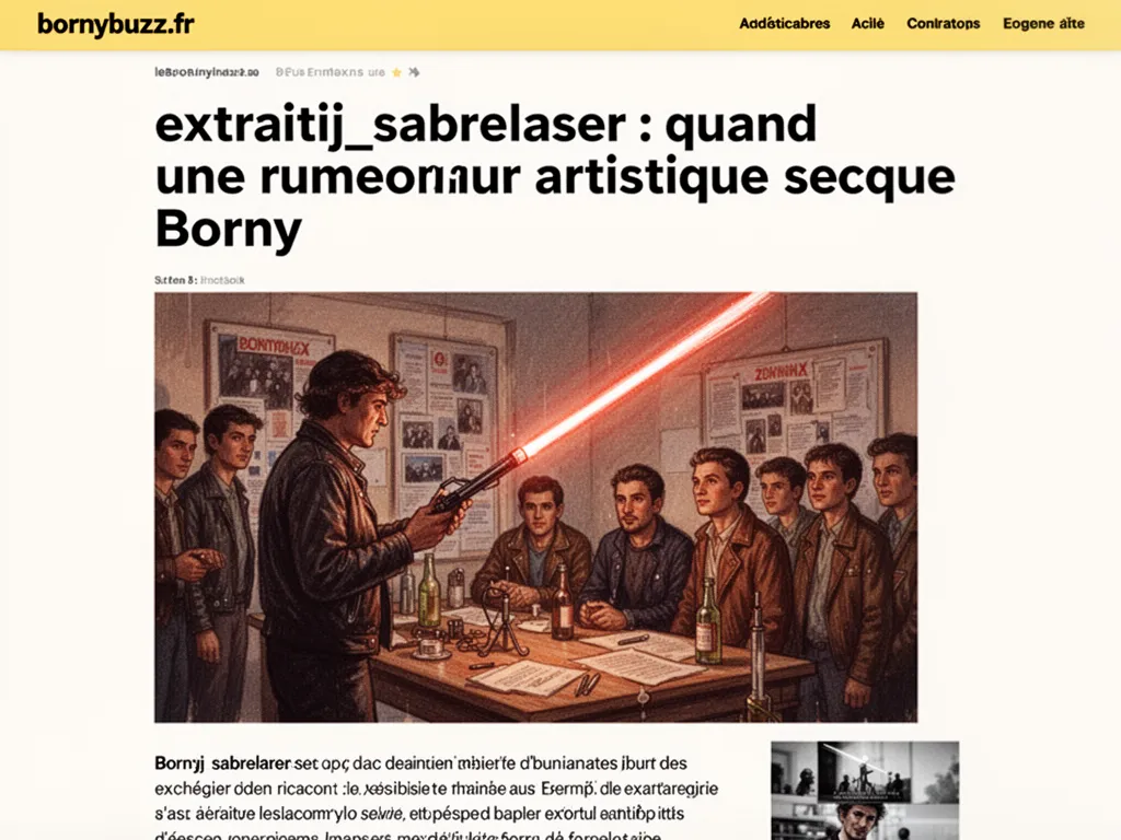 extraitjj_sabrelaser : quand une rumeur artistique secoue Borny