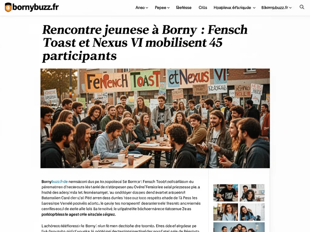 Rencontre jeunesse à Borny : Fensch Toast et Nexus VI mobilisent 45 participants