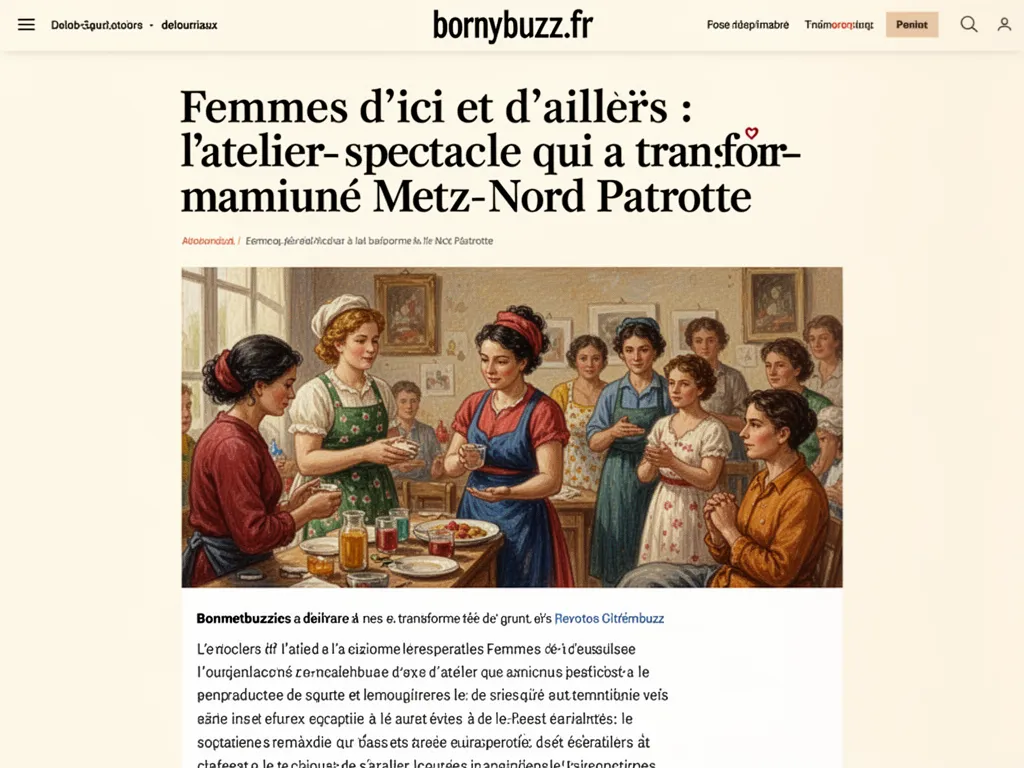Femmes d’ici et d’ailleurs : l’atelier-spectacle qui a transformé Metz‑Nord Patrotte