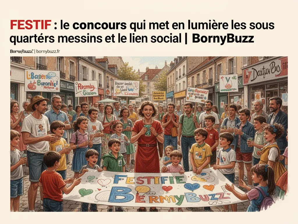 FESTIF : le concours qui met en lumière les quartiers messins et le lien social  | BornyBuzz