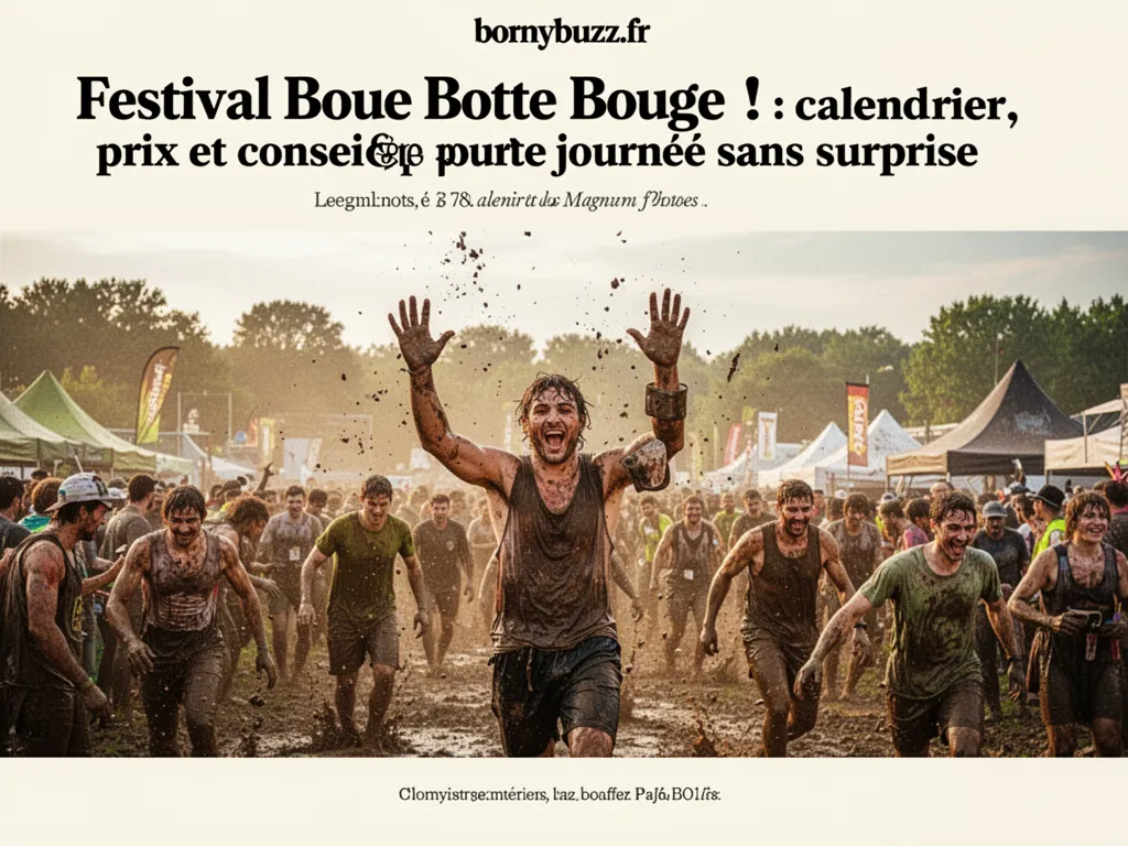 Festival Boue Botte Bouge ! : calendrier, prix et conseils pour une journée sans surprise