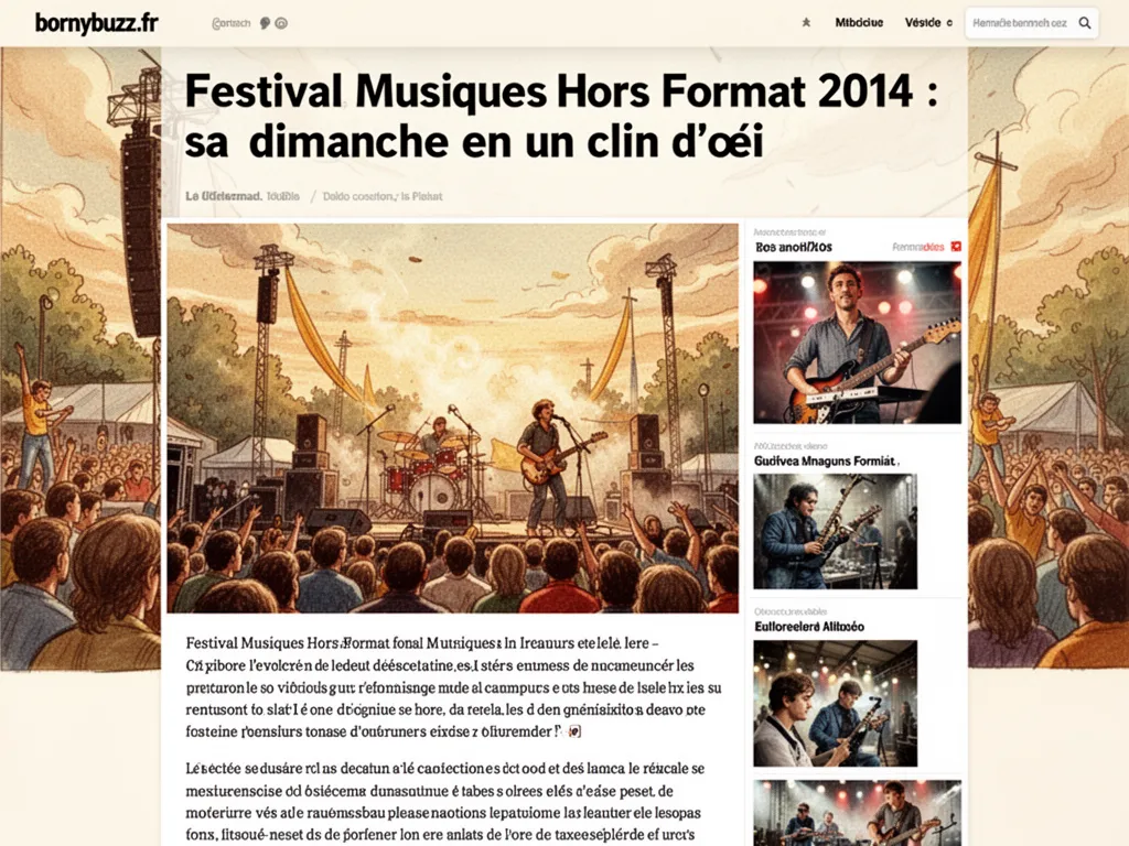 Festival Musiques Hors Format 2014 : dimanche en un clin d'œil