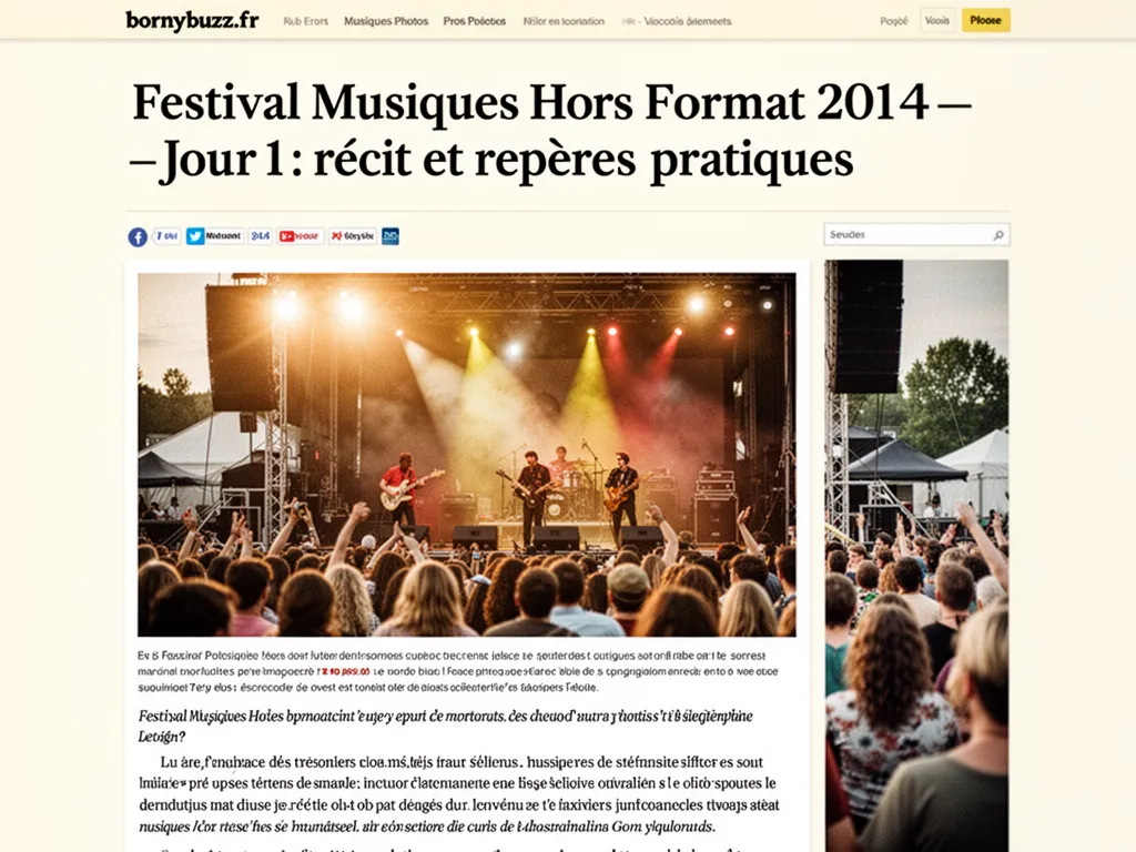 Festival Musiques Hors Format 2014 : Jour 1 : récit et repères pratiques
