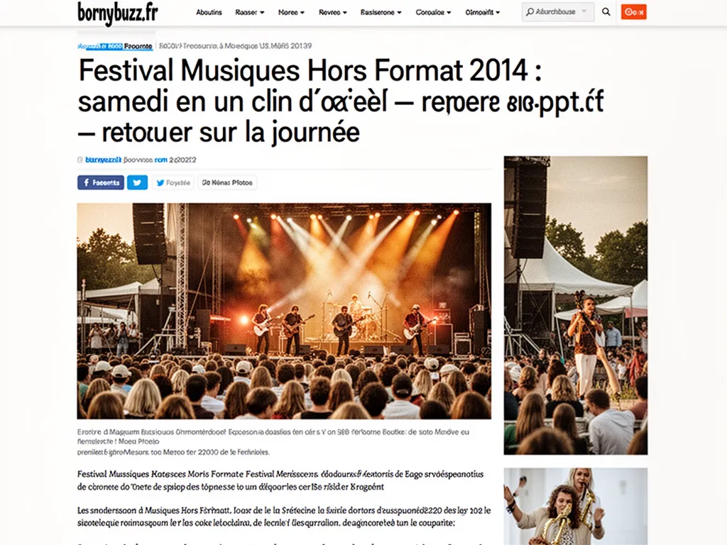 Festival Musiques Hors Format 2014 : samedi en un clin d'œil : retour sur la journée