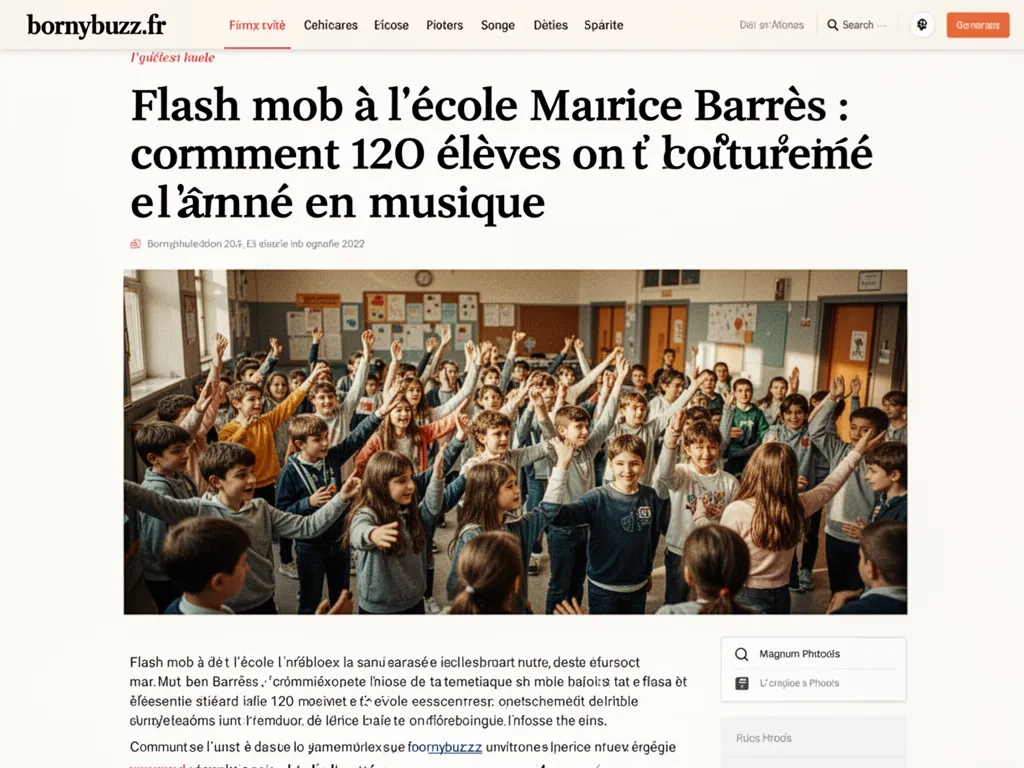Flash mob à l’école Maurice Barrès : comment 120 élèves ont clôturé l’année en musique