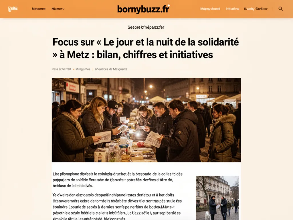 Focus sur « Le jour et la nuit de la solidarité » à Metz : bilan, chiffres et initiatives