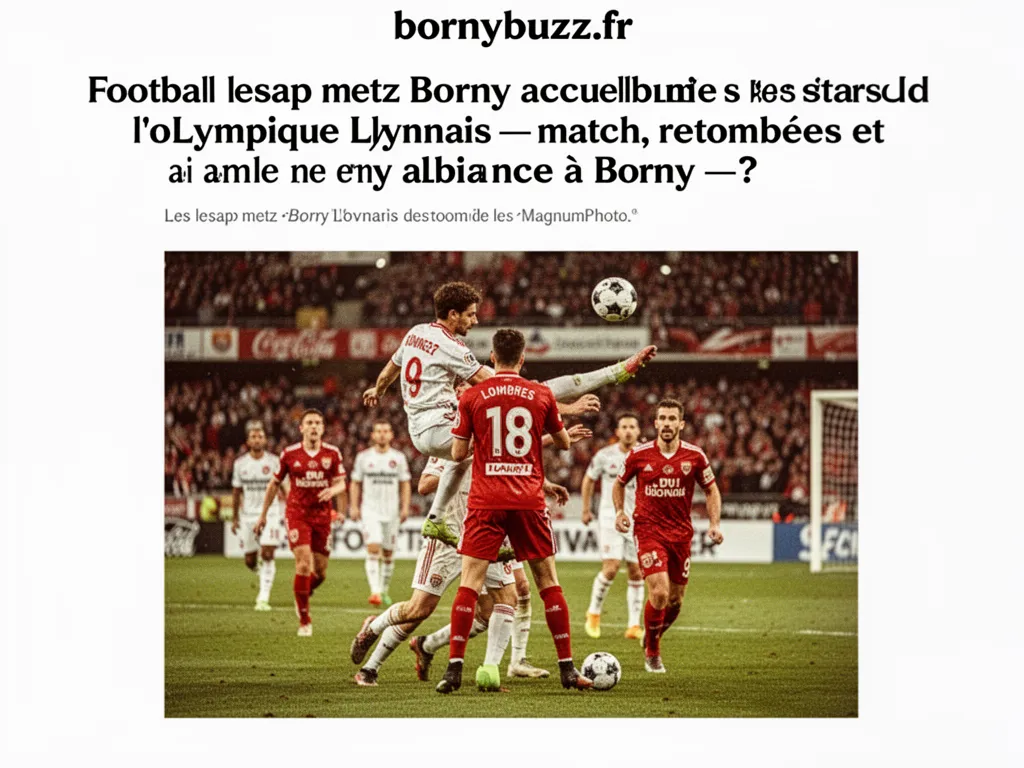 football lesap metz borny accueille les stars de lolympique lyonnais — match, retombées et ambiance à Borny