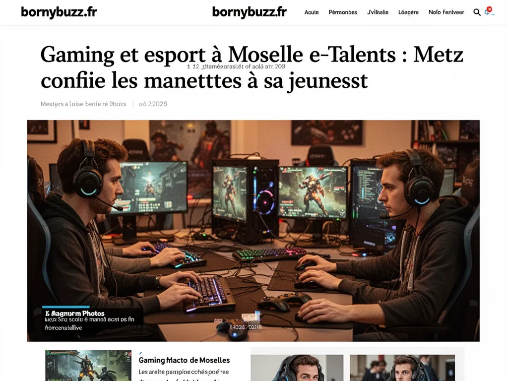 Gaming et esport à Moselle e‑Talents : Metz confie les manettes à sa jeunesse