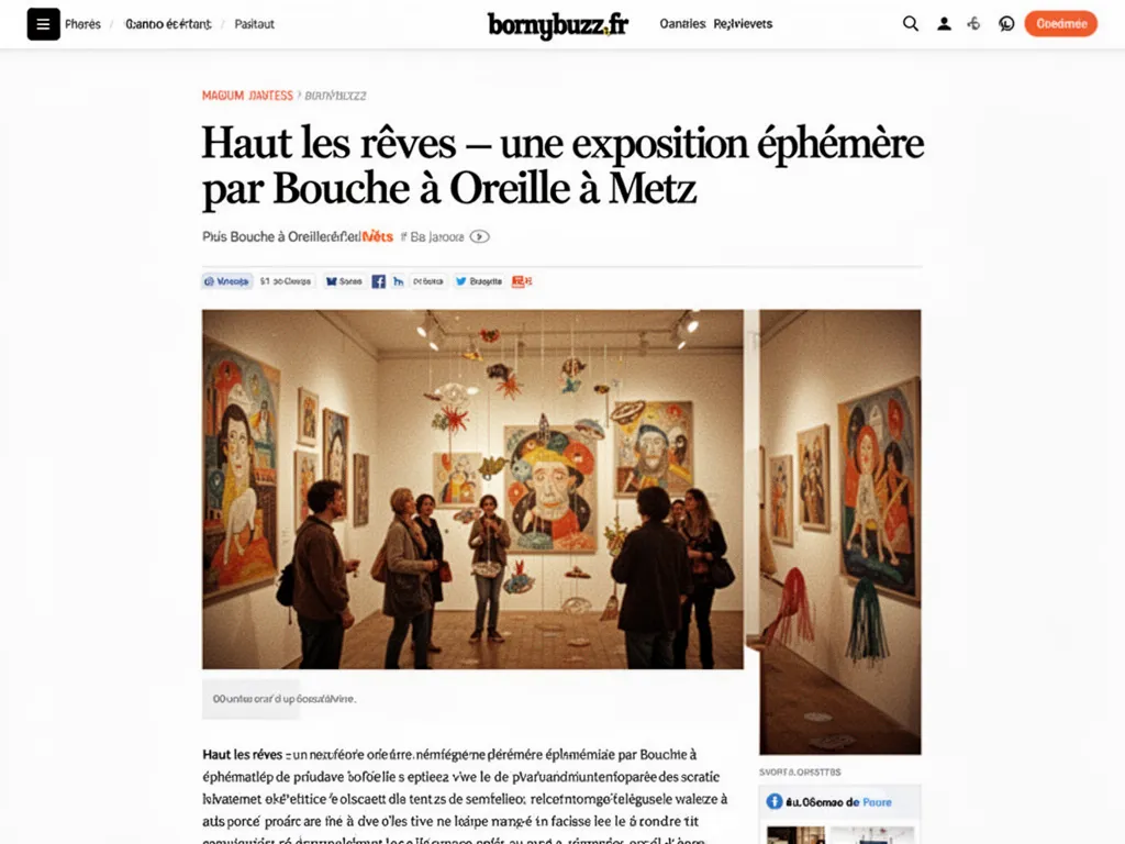 Haut les rêves : une exposition éphémère organisée par Bouche à Oreille à Metz