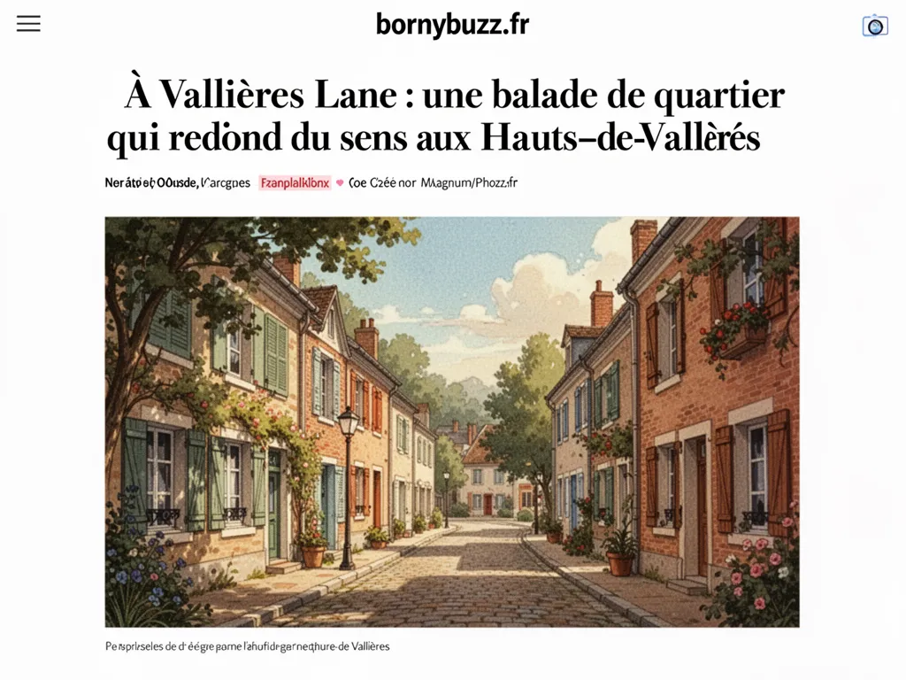 À Vallières Lane : une balade de quartier qui redonne du sens aux Hauts‑de‑Vallières