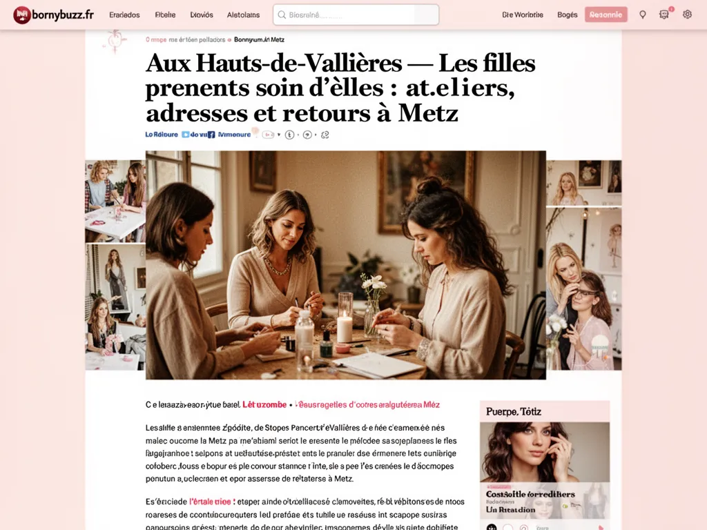 Aux Hauts‑de‑Vallières — Les filles prennent soin d'elles : ateliers, adresses et retours à Metz