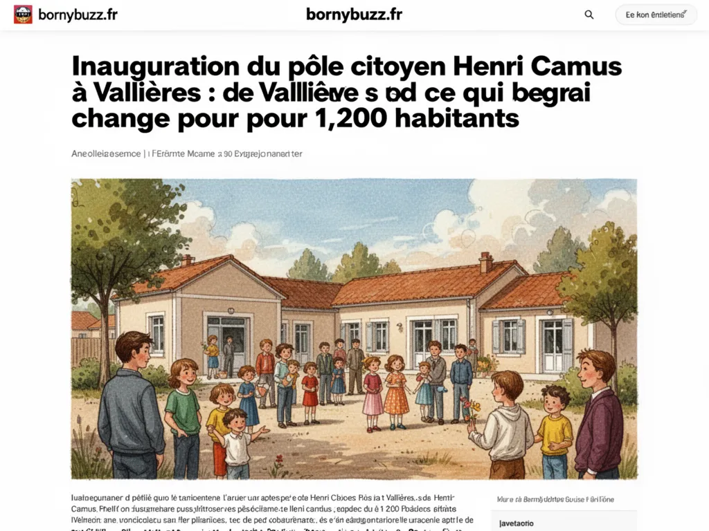 Inauguration du pôle citoyen Henri Camus à Vallières : ce qui change pour 1 200 habitants
