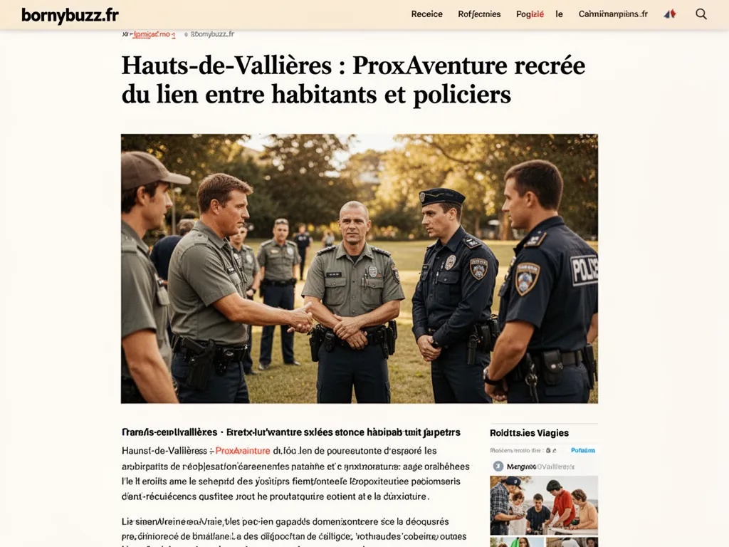 Hauts-de-Vallières : ProxAventure recrée du lien entre habitants et policiers