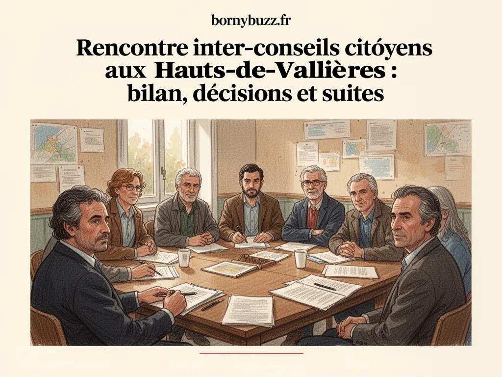 Rencontre inter-conseils citoyens aux Hauts-de-Vallières : bilan, décisions et suites