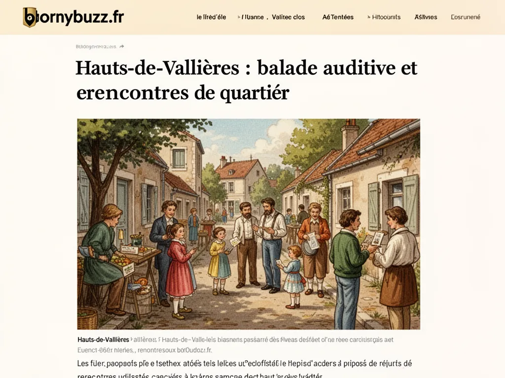 Hauts-de-Vallières : balade auditive et rencontres de quartier