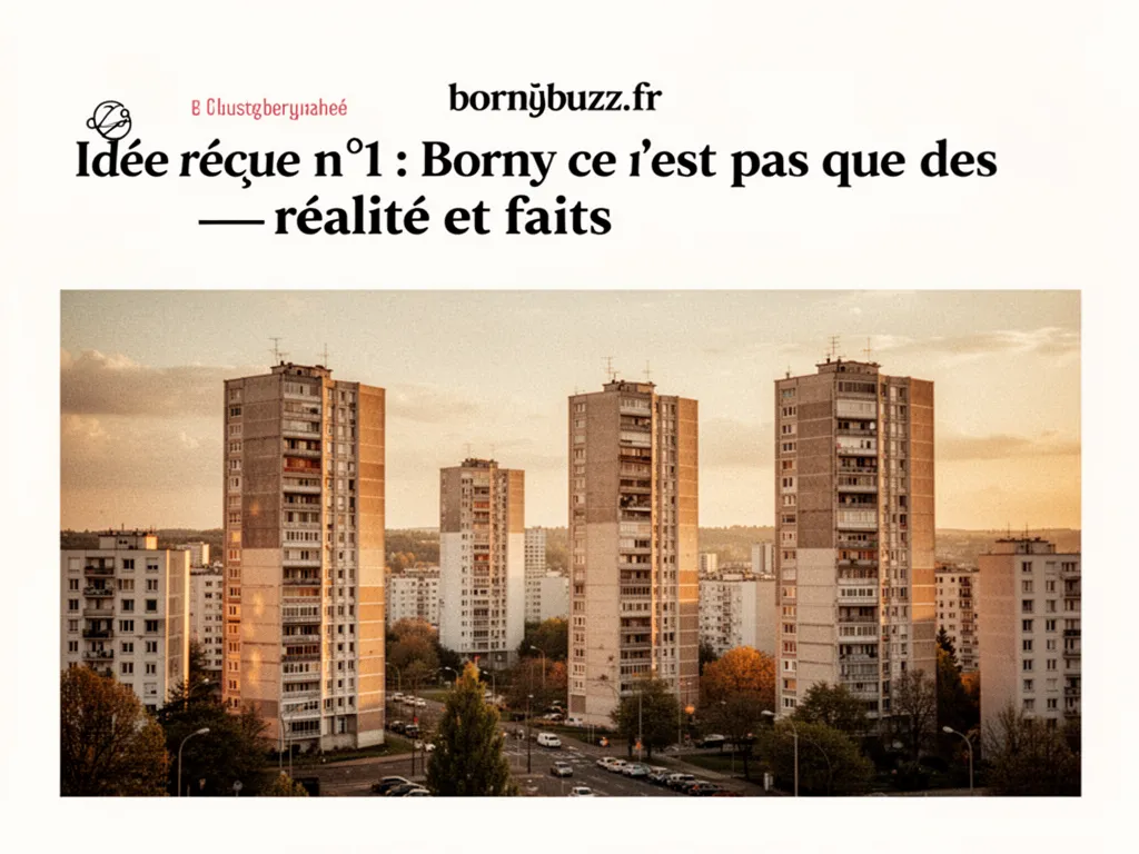 Idée reçue n°1 : Borny ce n’est pas que des tours : réalité et faits