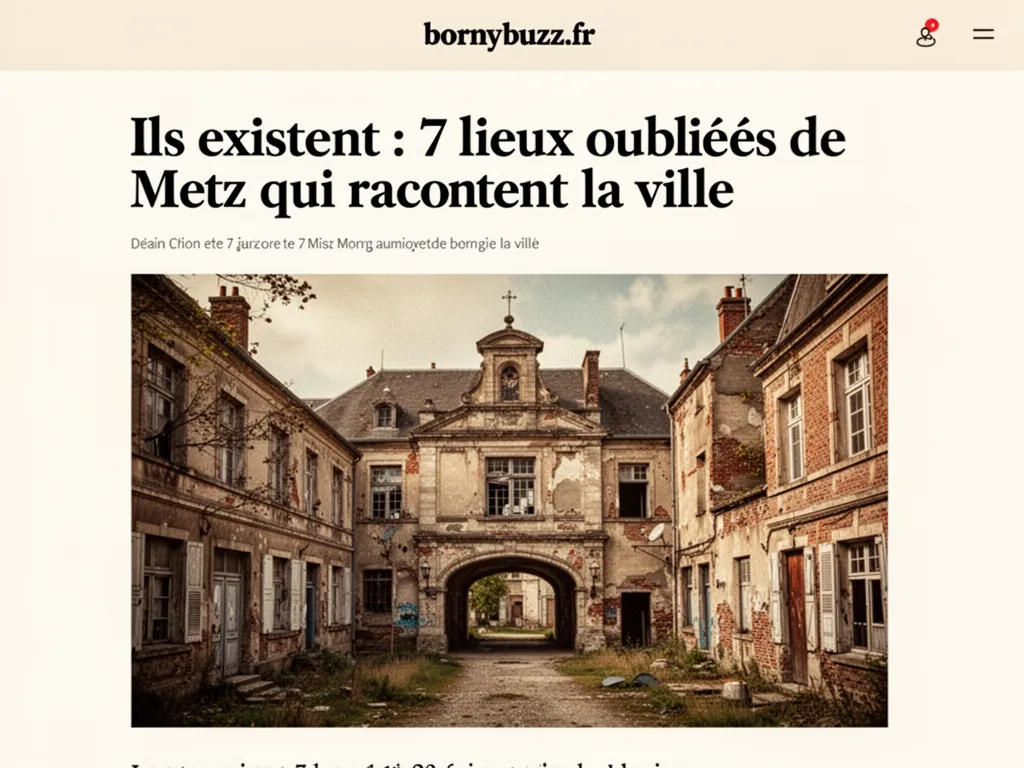 Ils existent : 7 lieux oubliés de Metz qui racontent la ville