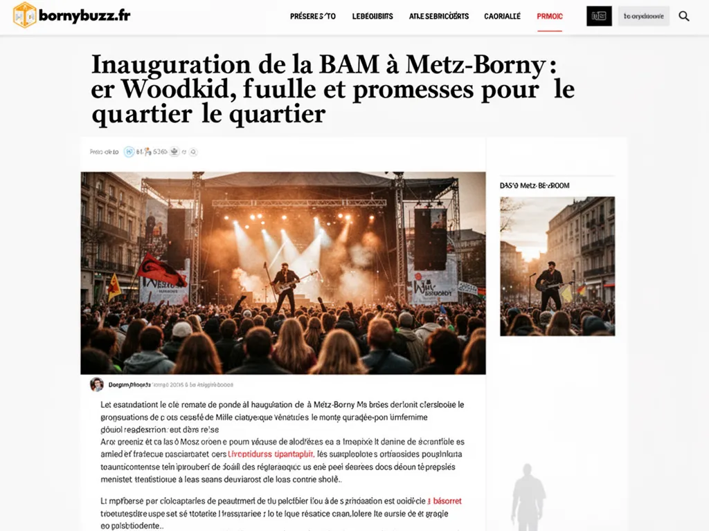 Inauguration de la BAM à Metz-Borny : Woodkid, foule et promesses pour le quartier
