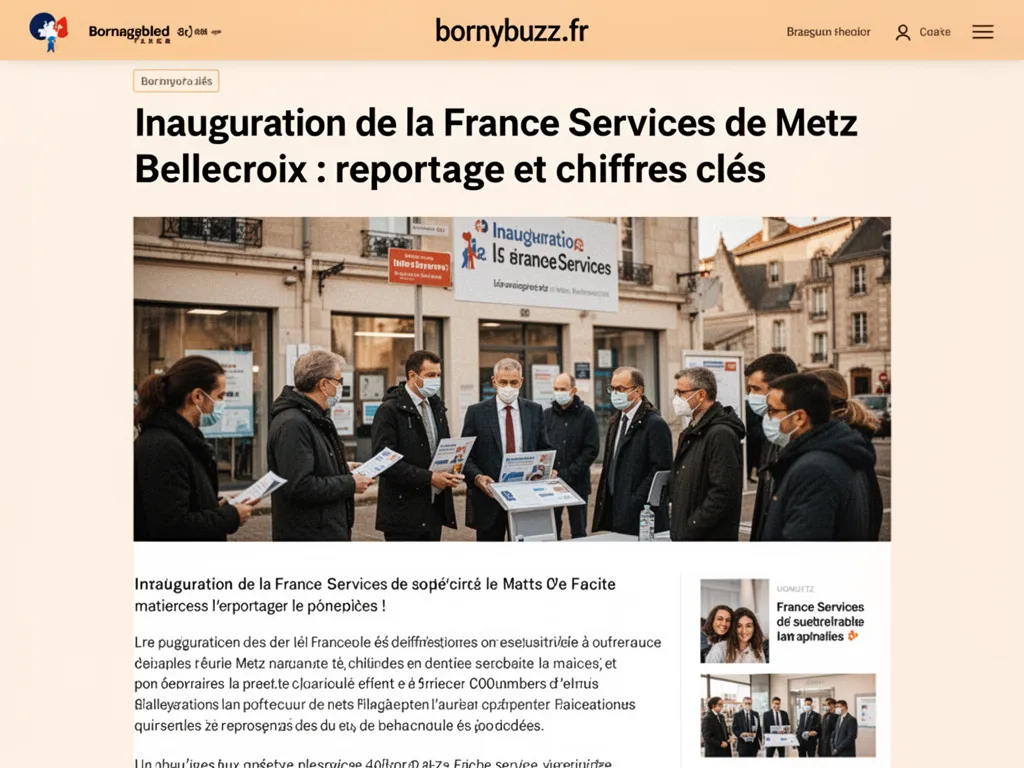 Inauguration de la France Services de Metz Bellecroix : reportage et chiffres clés