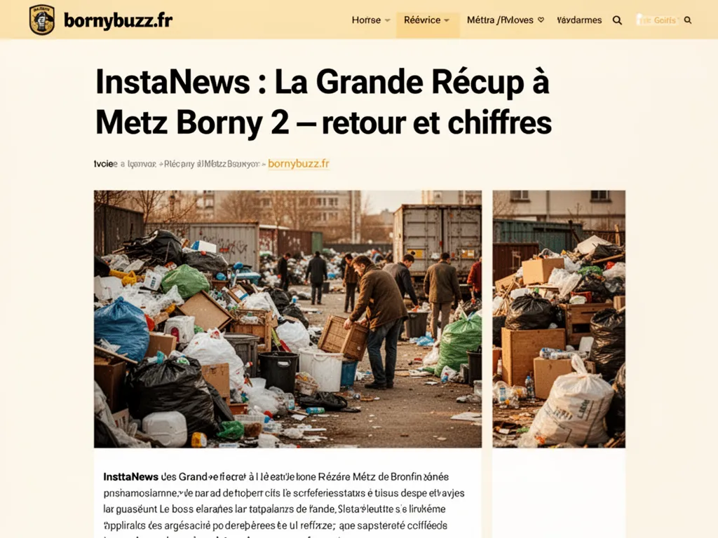 InstaNews : La Grande Récup à Metz Borny 2 : retour et chiffres