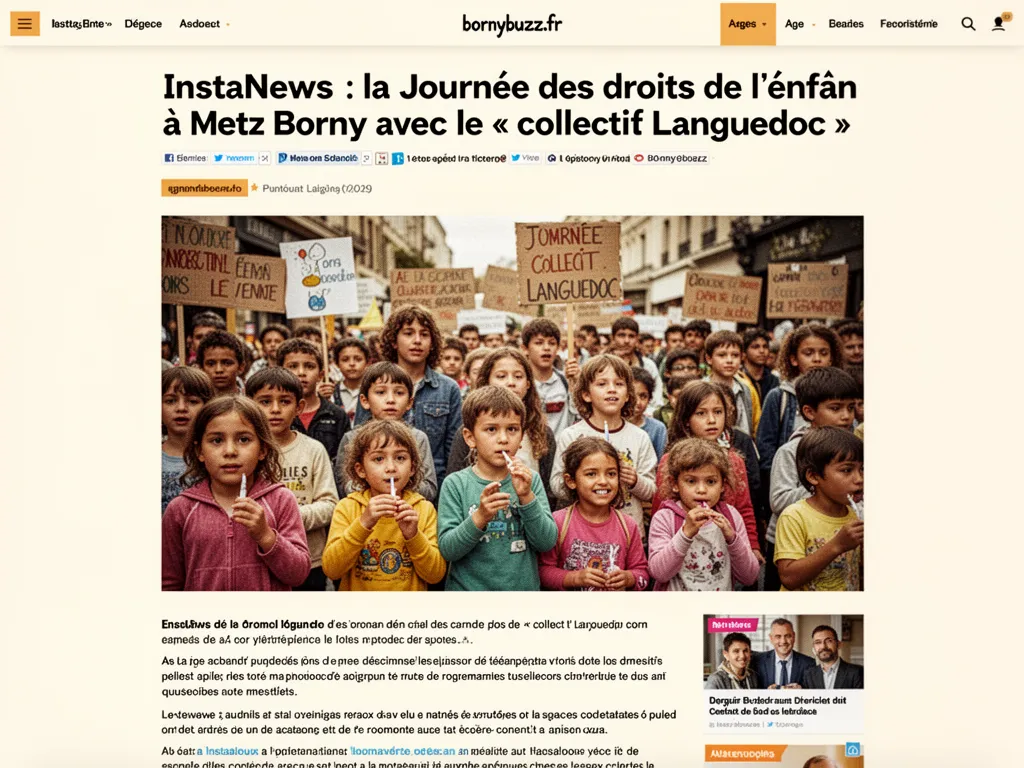 InstaNews : la Journée des droits de l’enfant à Metz Borny avec le « collectif Languedoc »