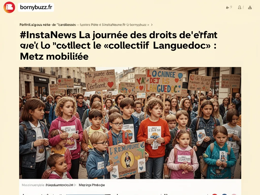 #InstaNews La journée des droits de l'enfant avec le «collectif Languedoc» : Metz mobilisée