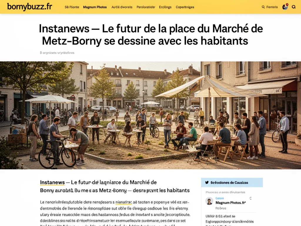 Instanews : Le futur de la place du Marché de Metz-Borny se dessine avec les habitants