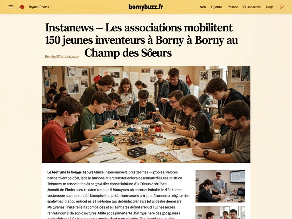 Instanews — Les associations mobilisent 150 jeunes inventeurs à Borny au Champ des Sœurs