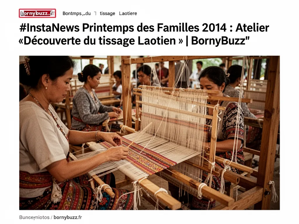 #InstaNews Printemps des Familles 2014 : Atelier « Découverte du tissage Laotien » | BornyBuzz