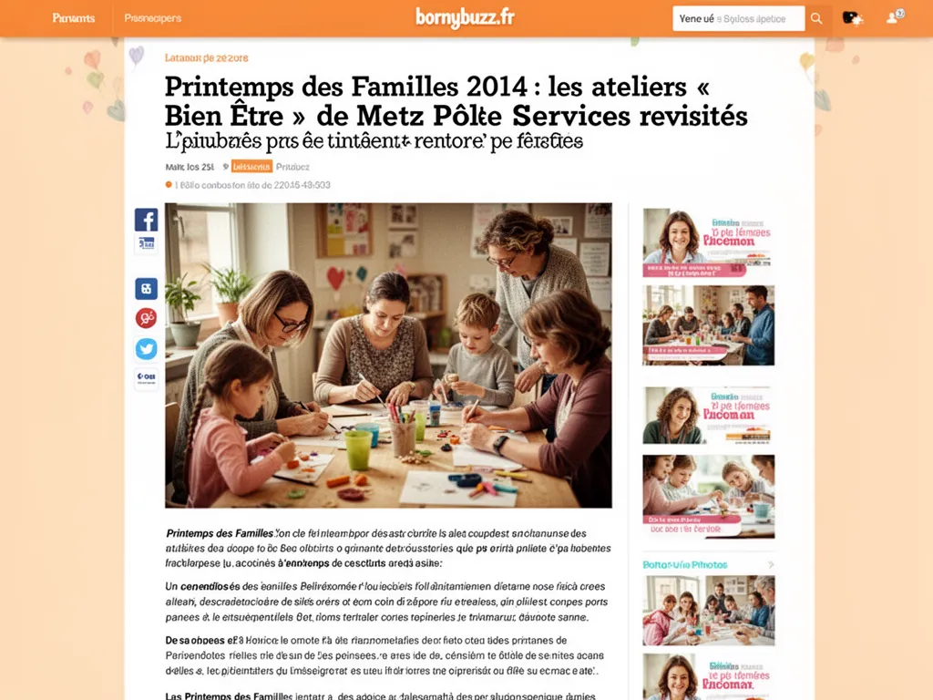 Printemps des Familles 2014 : les ateliers « Bien Être » de Metz Pôle Services revisités