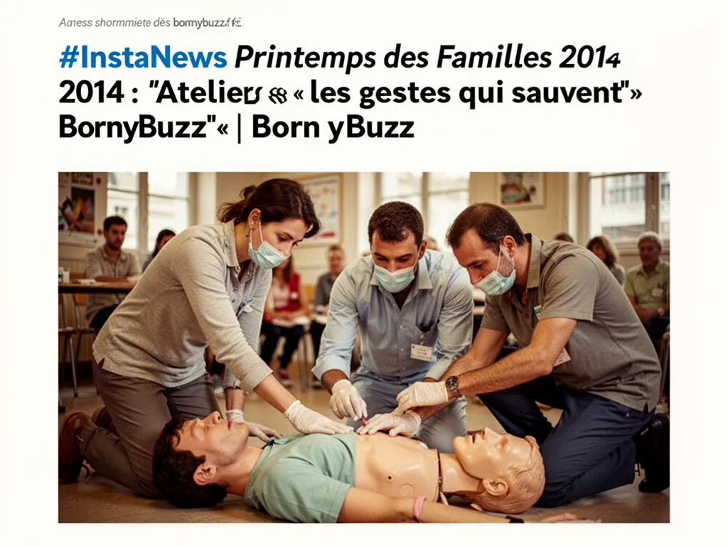 #InstaNews Printemps des Familles 2014 : Ateliers « les gestes qui sauvent » | BornyBuzz