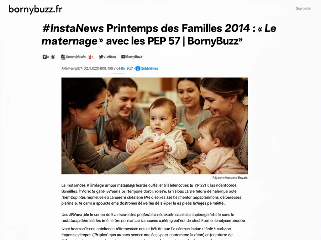 #InstaNews Printemps des Familles 2014 : « Le maternage » avec les PEP 57 | BornyBuzz
