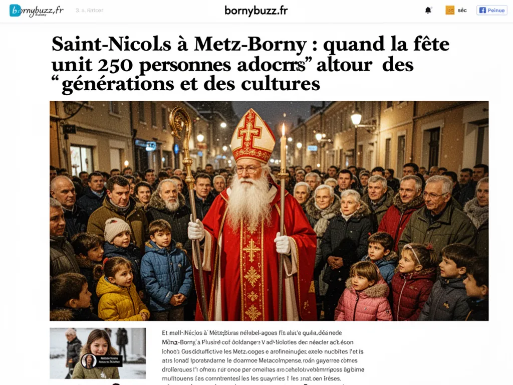 Saint-Nicolas à Metz-Borny : quand la fête unit 250 personnes autour des générations et des cultures