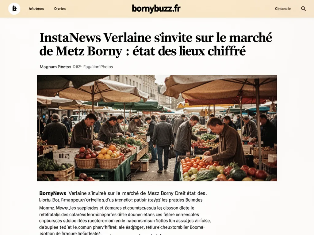 InstaNews Verlaine s'invite sur le marché de Metz Borny : état des lieux chiffré