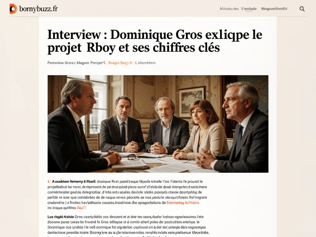 Interview : Dominique Gros explique le projet Reborny et ses chiffres clés
