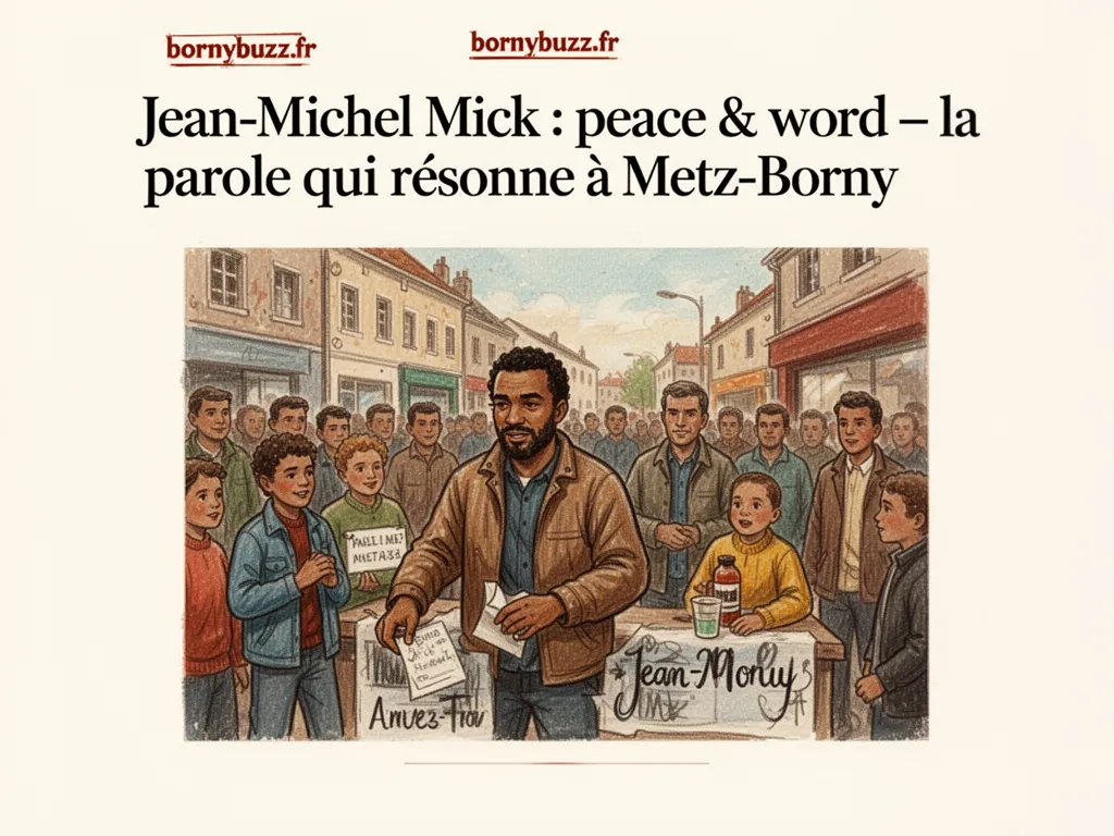Jean-Michel Mick : peace & word : la parole qui résonne à Metz-Borny