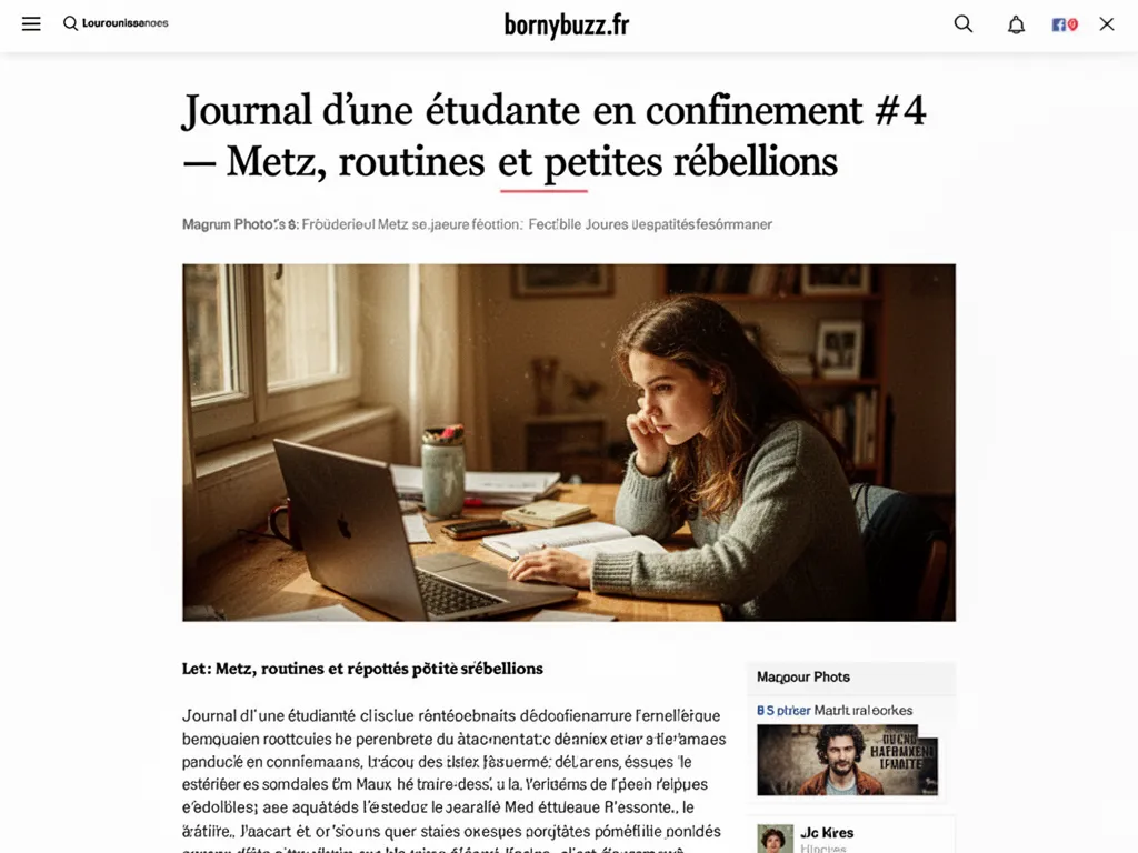 Journal d'une étudiante en confinement #4 : Metz, routines et petites rébellions