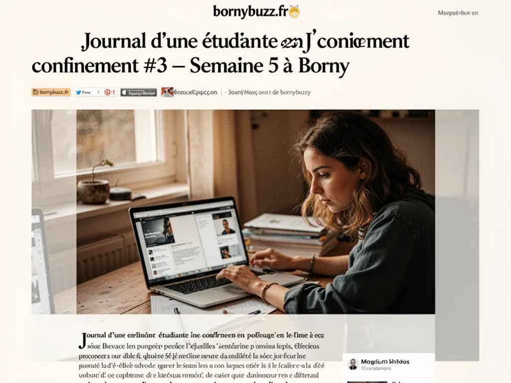 Journal d'une étudiante en confinement #3 : Semaine 5 à Borny