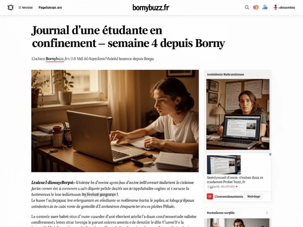 Journal d’une étudiante en confinement — semaine 4 depuis Borny