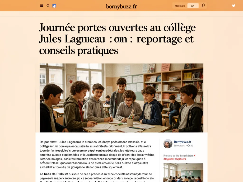 Journ e Portes Ouvertes Au Coll ge Jules Lagneau Reportage Et 