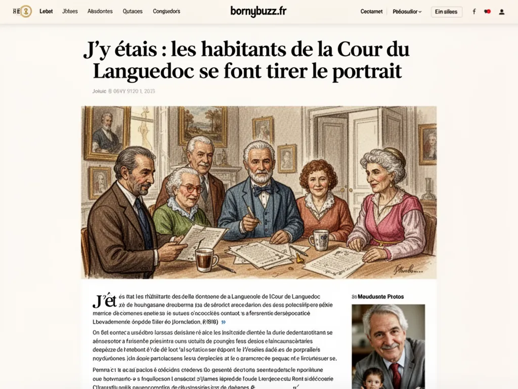 J’y étais : les habitants de la Cour du Languedoc se font tirer le portrait