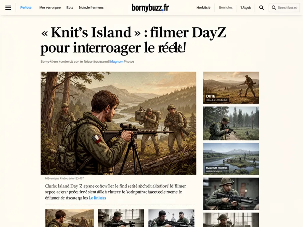 « Knit’s Island » : filmer DayZ pour interroger le réel