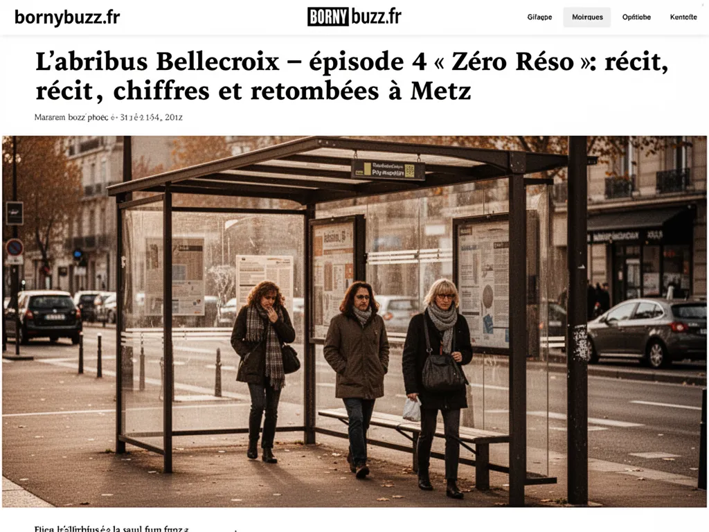 L'abribus Bellecroix - épisode 4 « Zéro Réso » : récit, chiffres et retombées à Metz