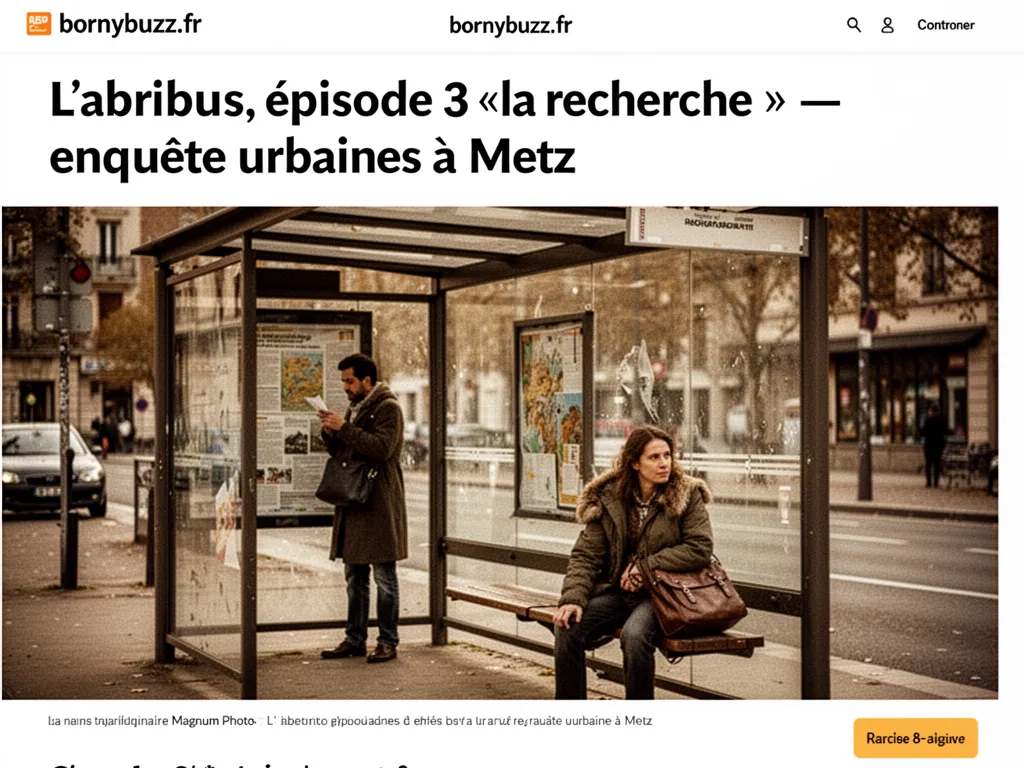 L'abribus, épisode 3 « la recherche » : enquête urbaine à Metz