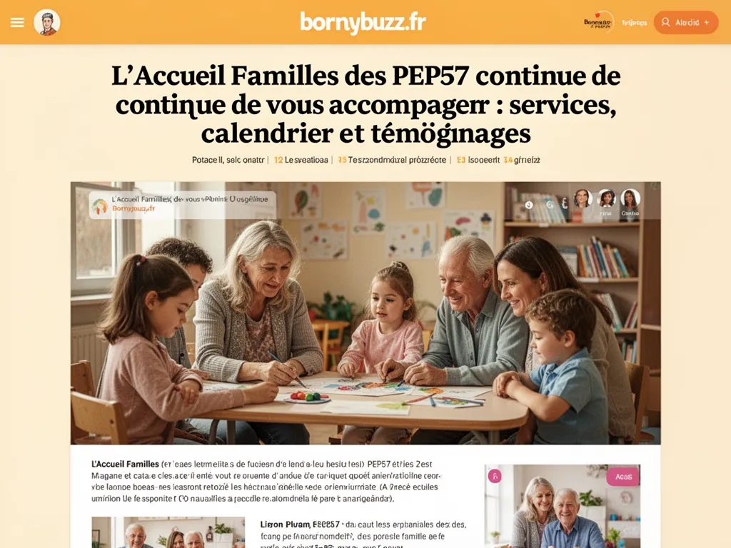 L'Accueil Familles des PEP57 continue de vous accompagner : services, calendrier et témoignages