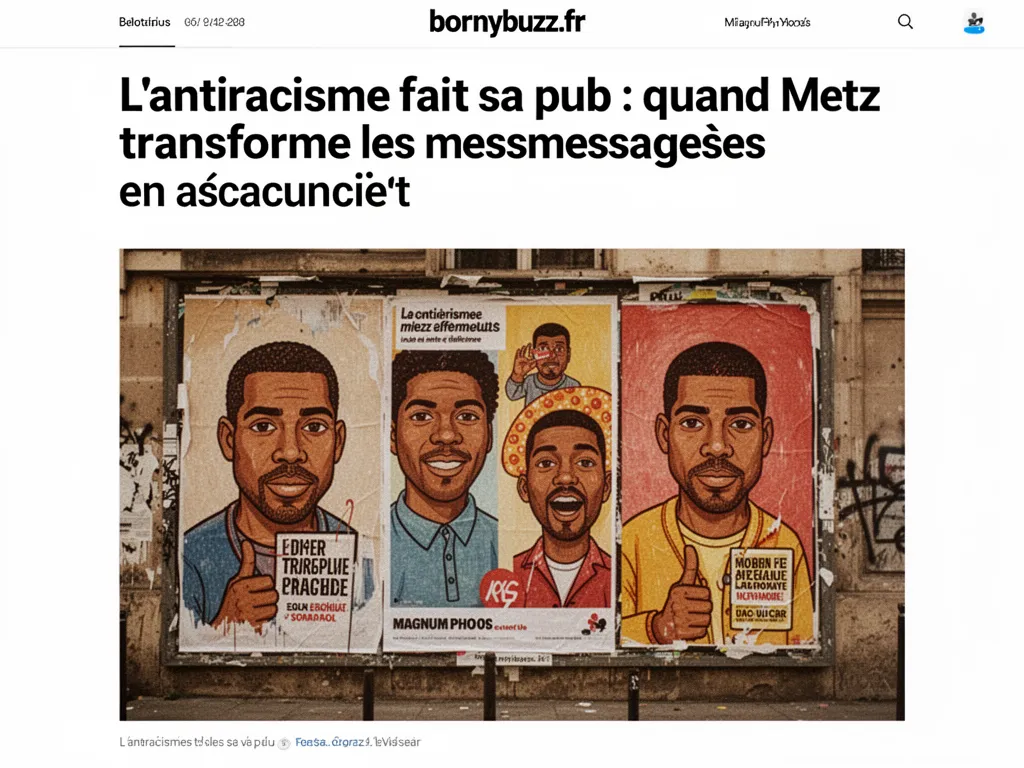 L'antiracisme fait sa pub : quand Metz transforme les messages en affiches