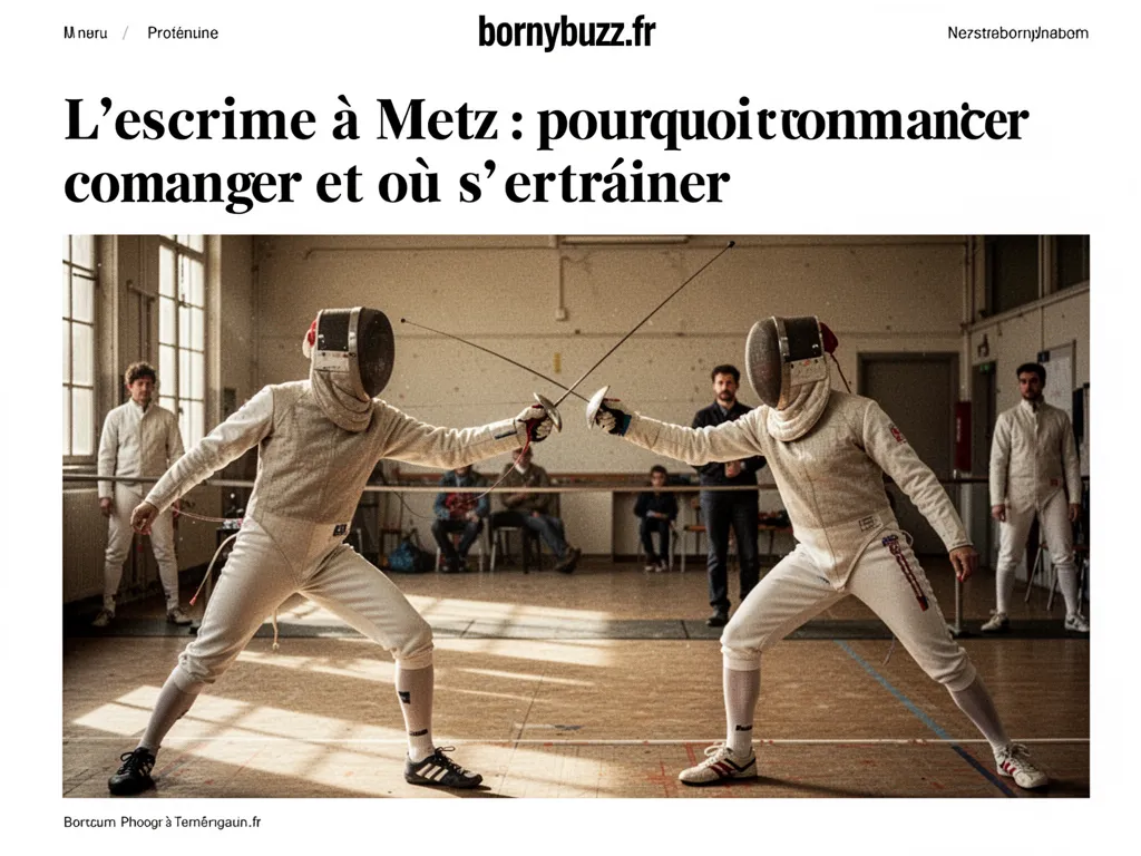 L'escrime à Metz : pourquoi commencer et où s'entraîner